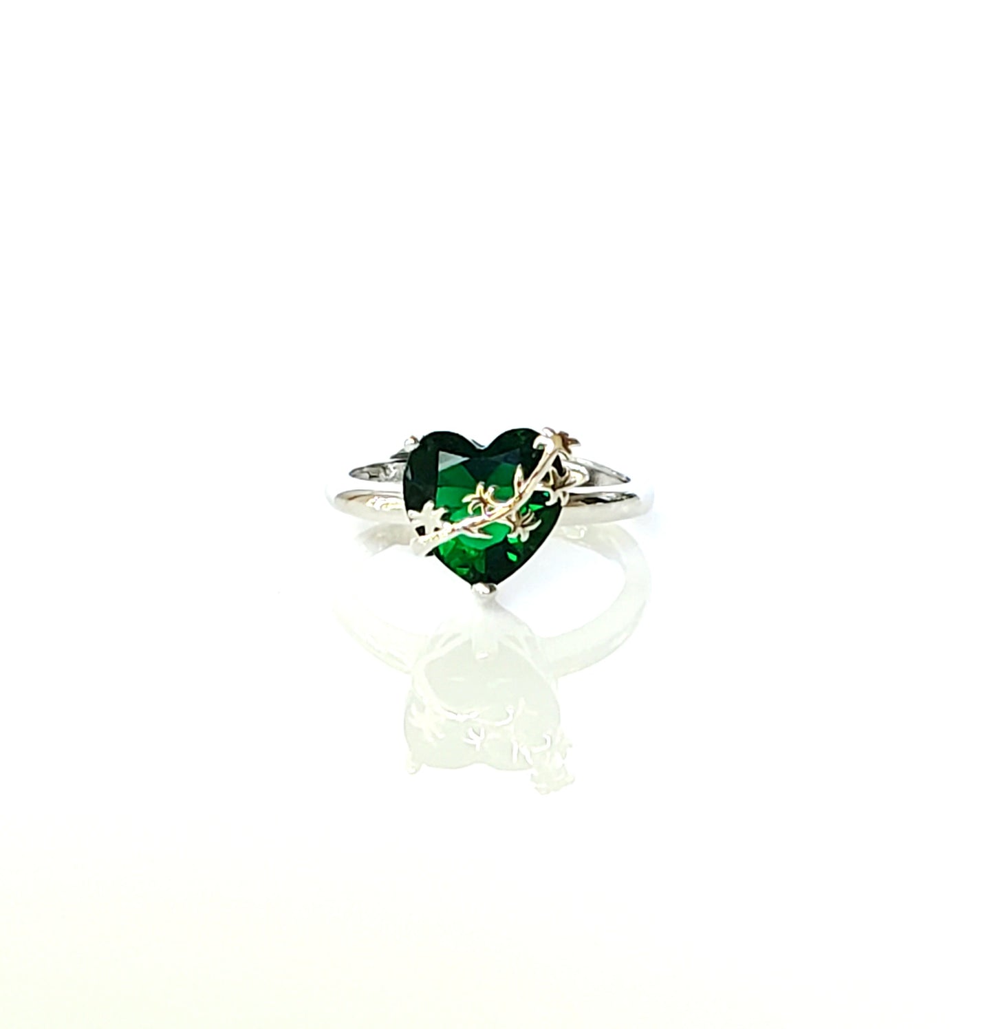Chaste heart of st. Joseph ring silver image 0
