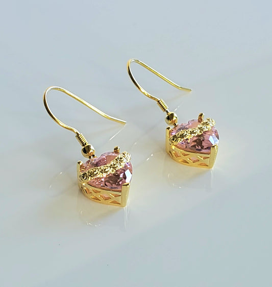 Immaculate Heart Dangle earrings | GLP image 0