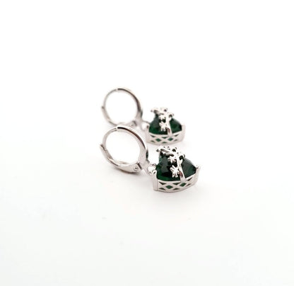 Chaste heart Drop earrings | silver image 0