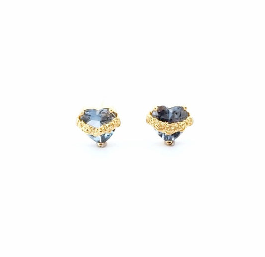 Immaculate Heart blue earrings | GLP image 0