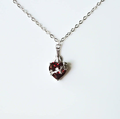Chaste Heart of St. Joseph necklace | silver image 0