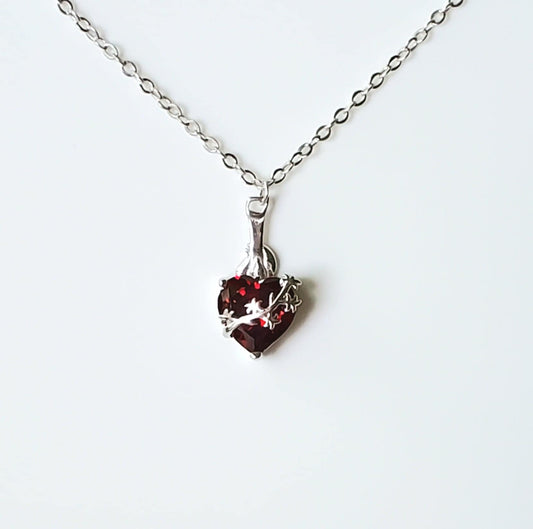 Chaste Heart of St. Joseph necklace | silver image 0