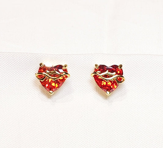 Sacred heart earrings M image 0