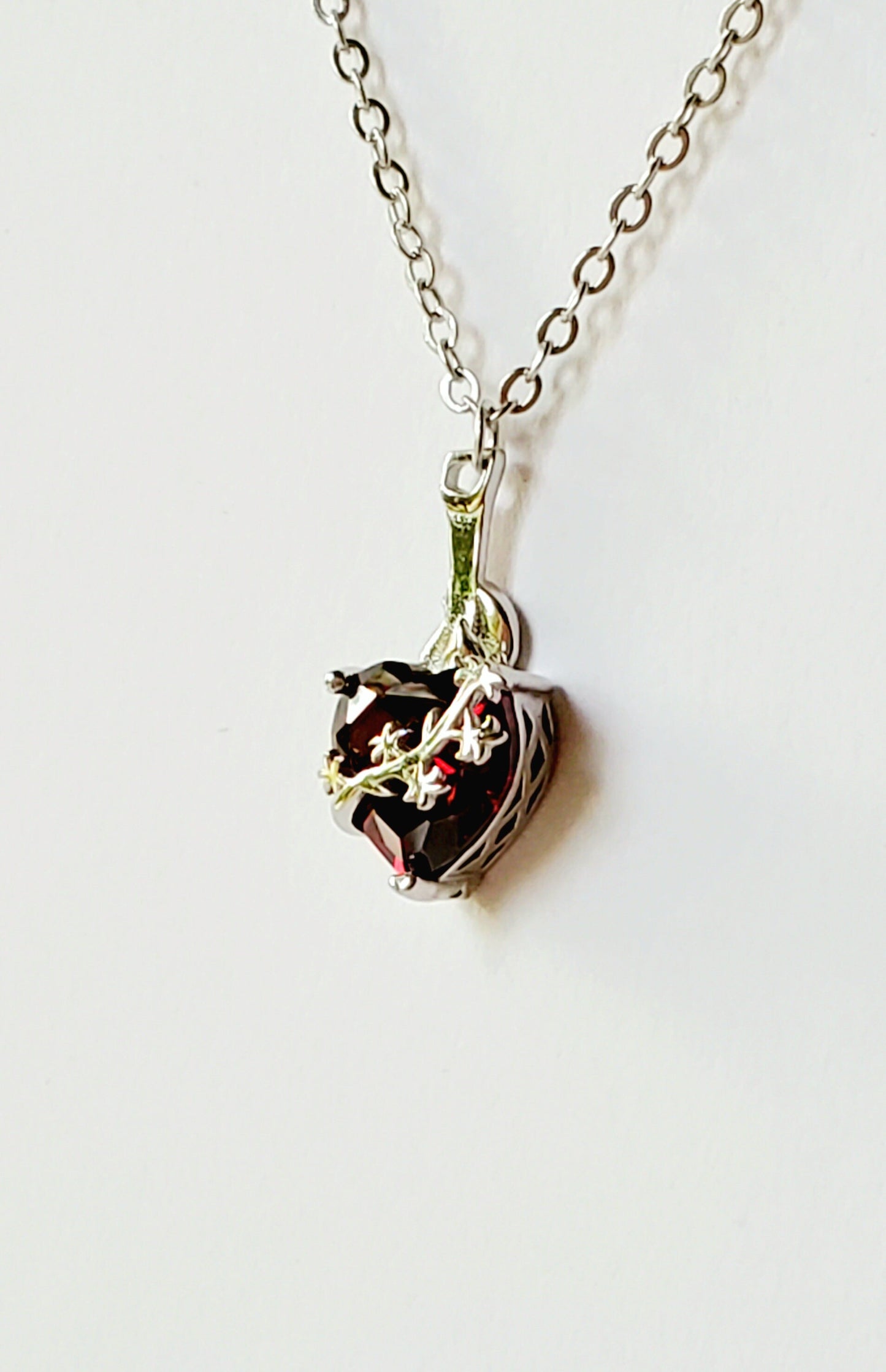 Chaste Heart of St. Joseph necklace | silver image 1
