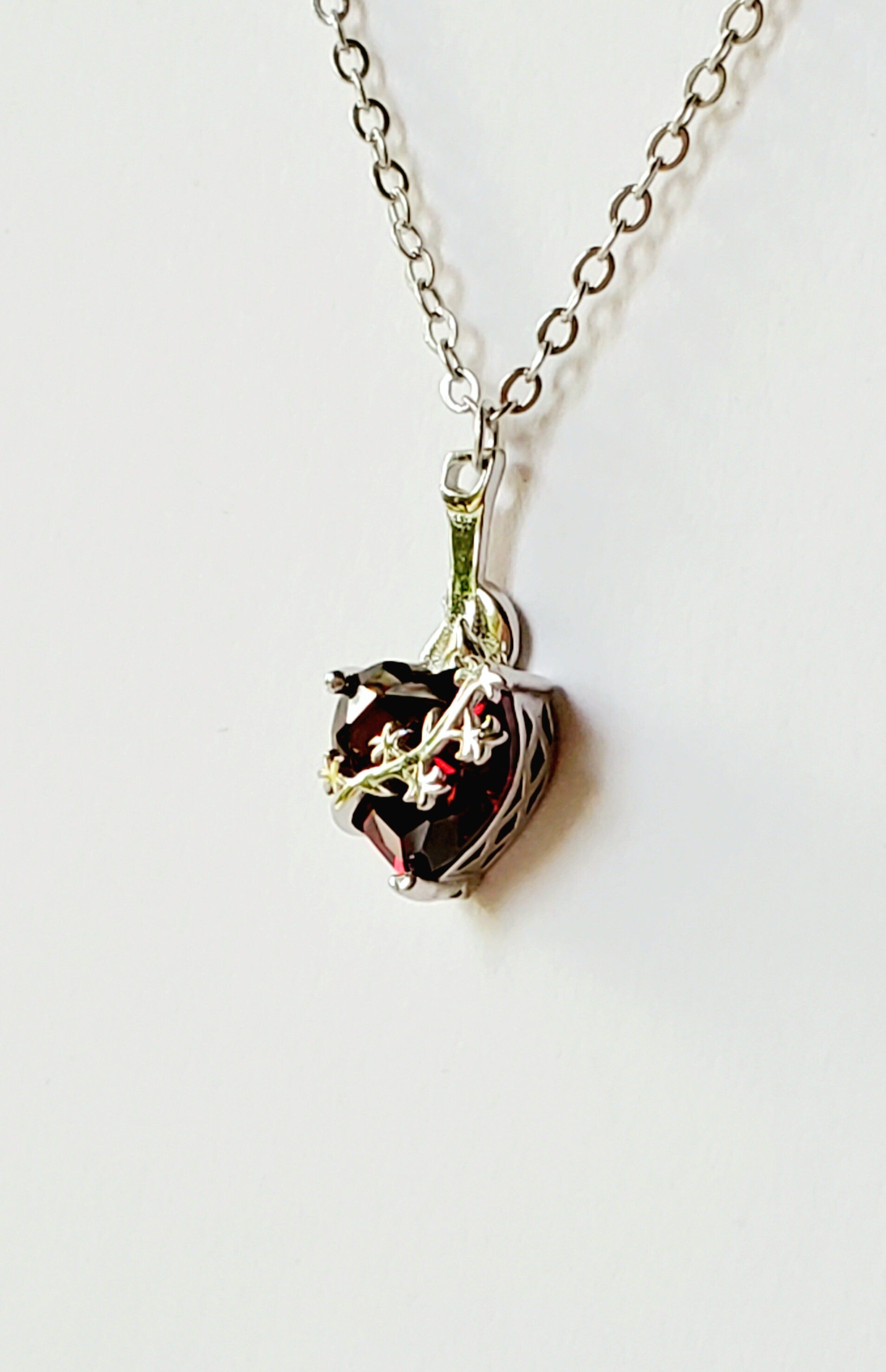 Chaste Heart of St. Joseph necklace | silver image 1