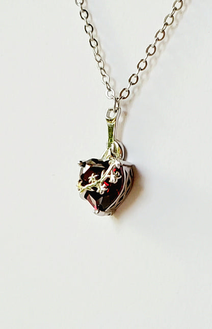 Chaste Heart of St. Joseph necklace | silver image 1