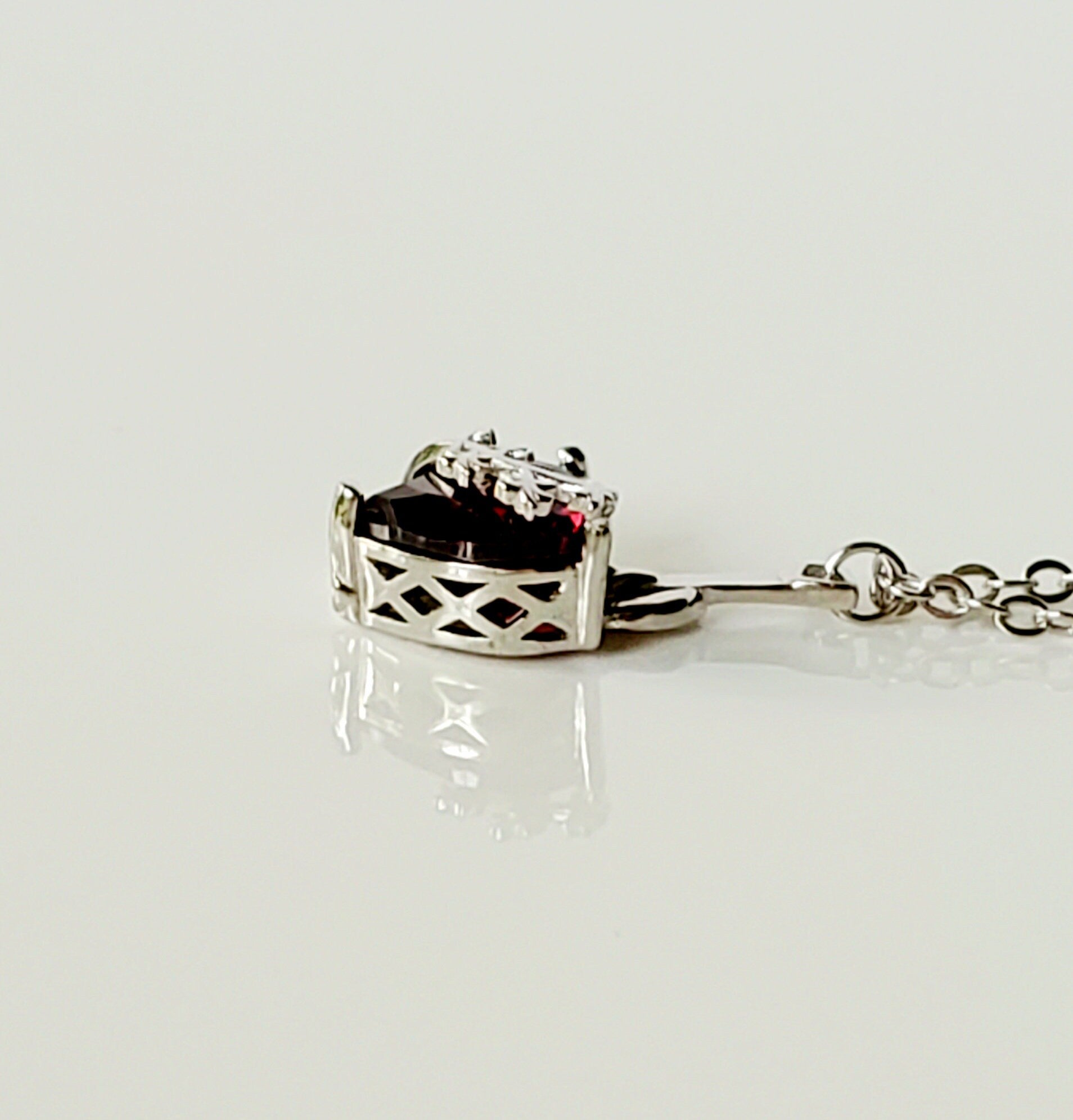 Chaste Heart of St. Joseph necklace | silver image 3
