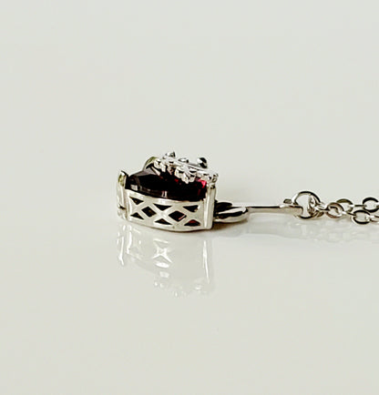 Chaste Heart of St. Joseph necklace | silver image 3
