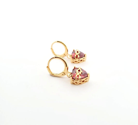 Sacred heart Drop earrings | GLP image 0