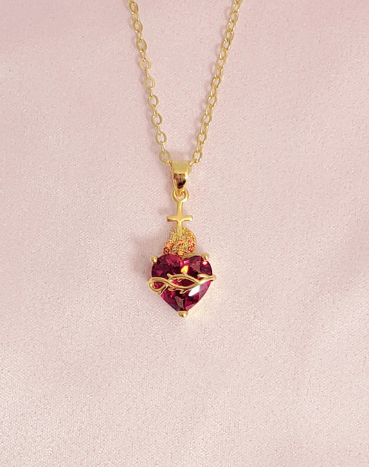 Sacred heart of Jesus necklace image 0