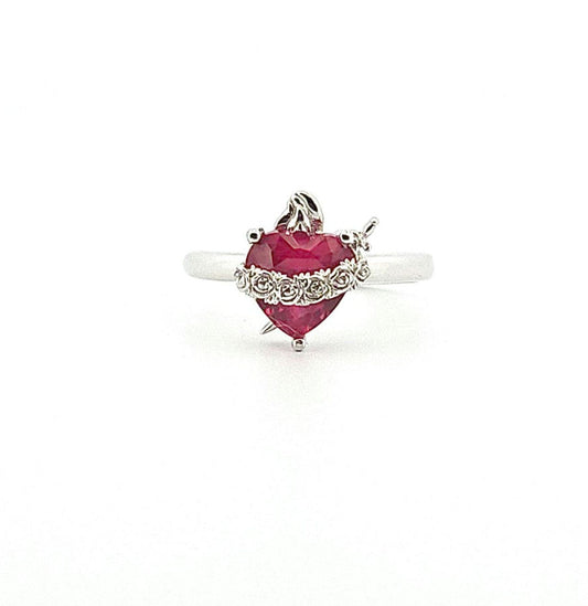 Immaculate Heart Ruby Ring image 0