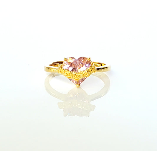 Immaculate Heart of Mary ring gold image 0
