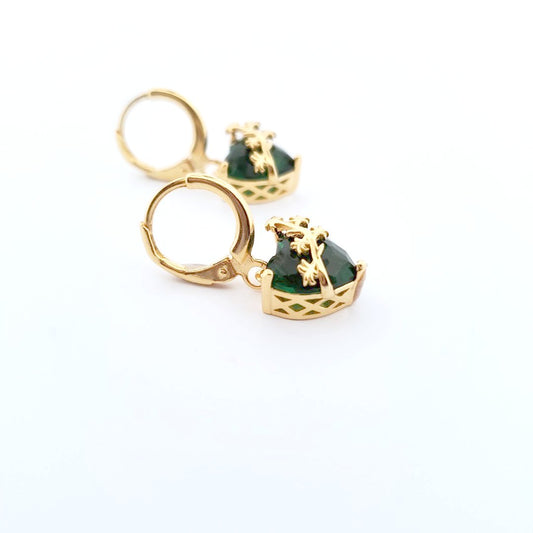 Chaste heart Drop earrings | GLP image 0