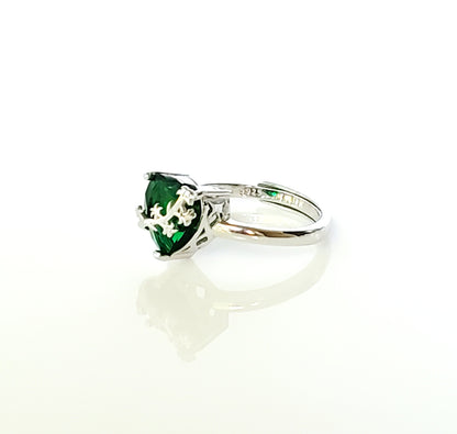Chaste heart of st. Joseph ring silver image 2